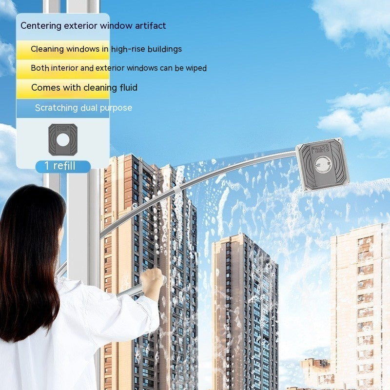 Double-Sided Magnetic Glass Cleaner