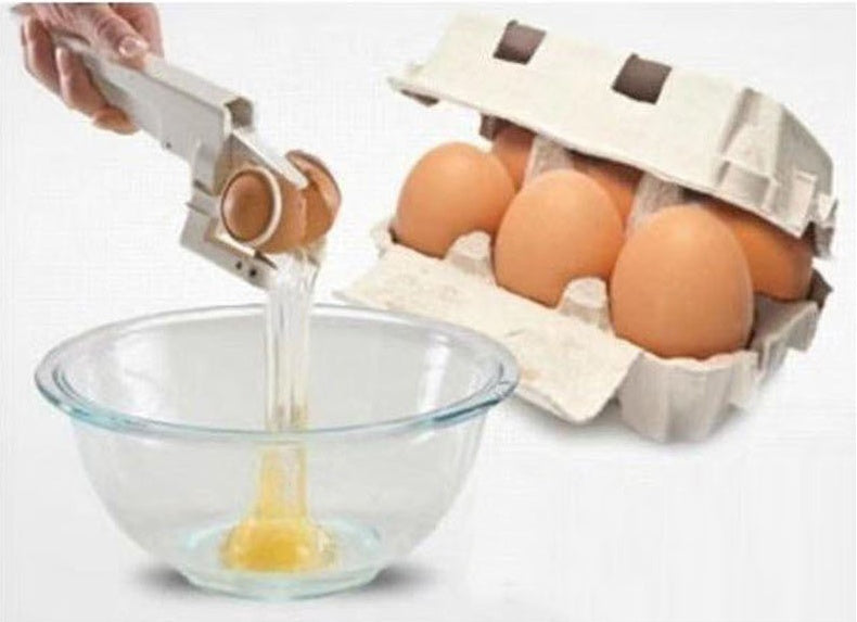 Egg Breaker Egg Opener Creative Egg Separator Tool Kitchen Gadgets
