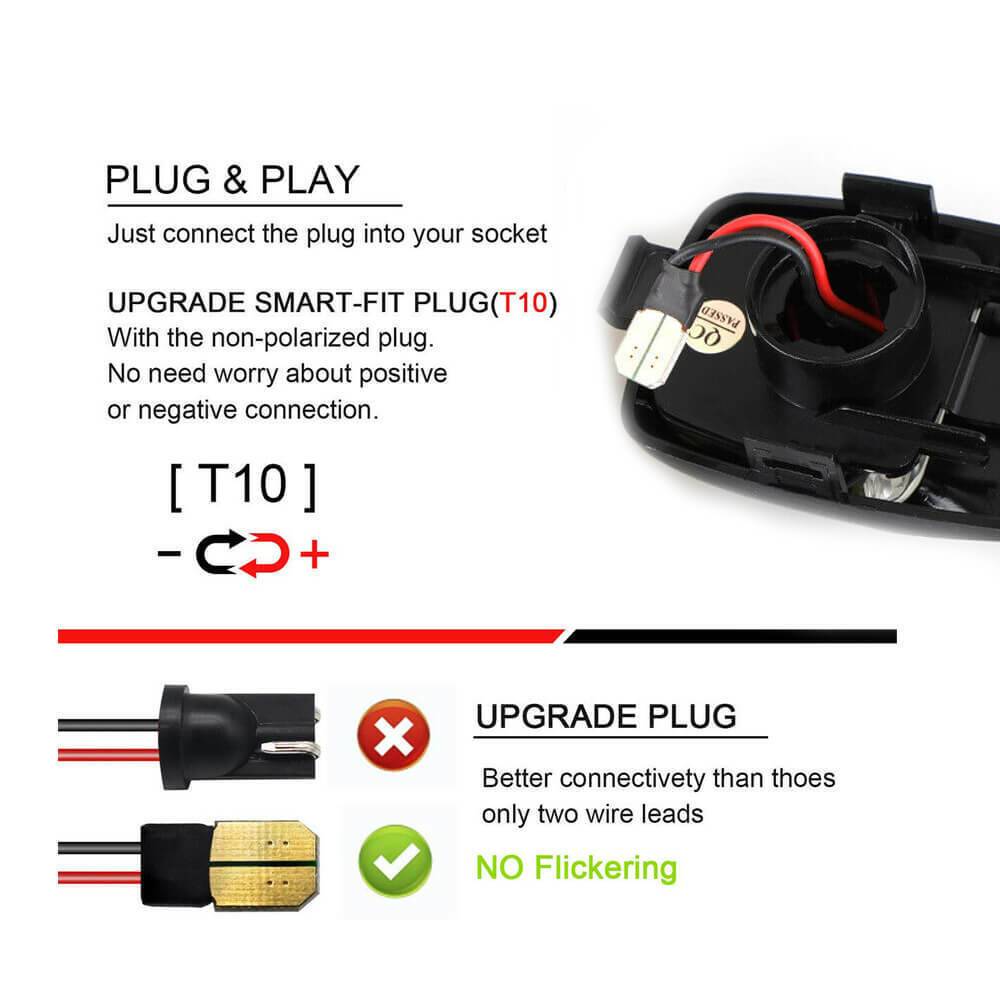 2x RED OLED TUBE LED License Plate Light Lamp For 2005-15 Tacoma Tundra