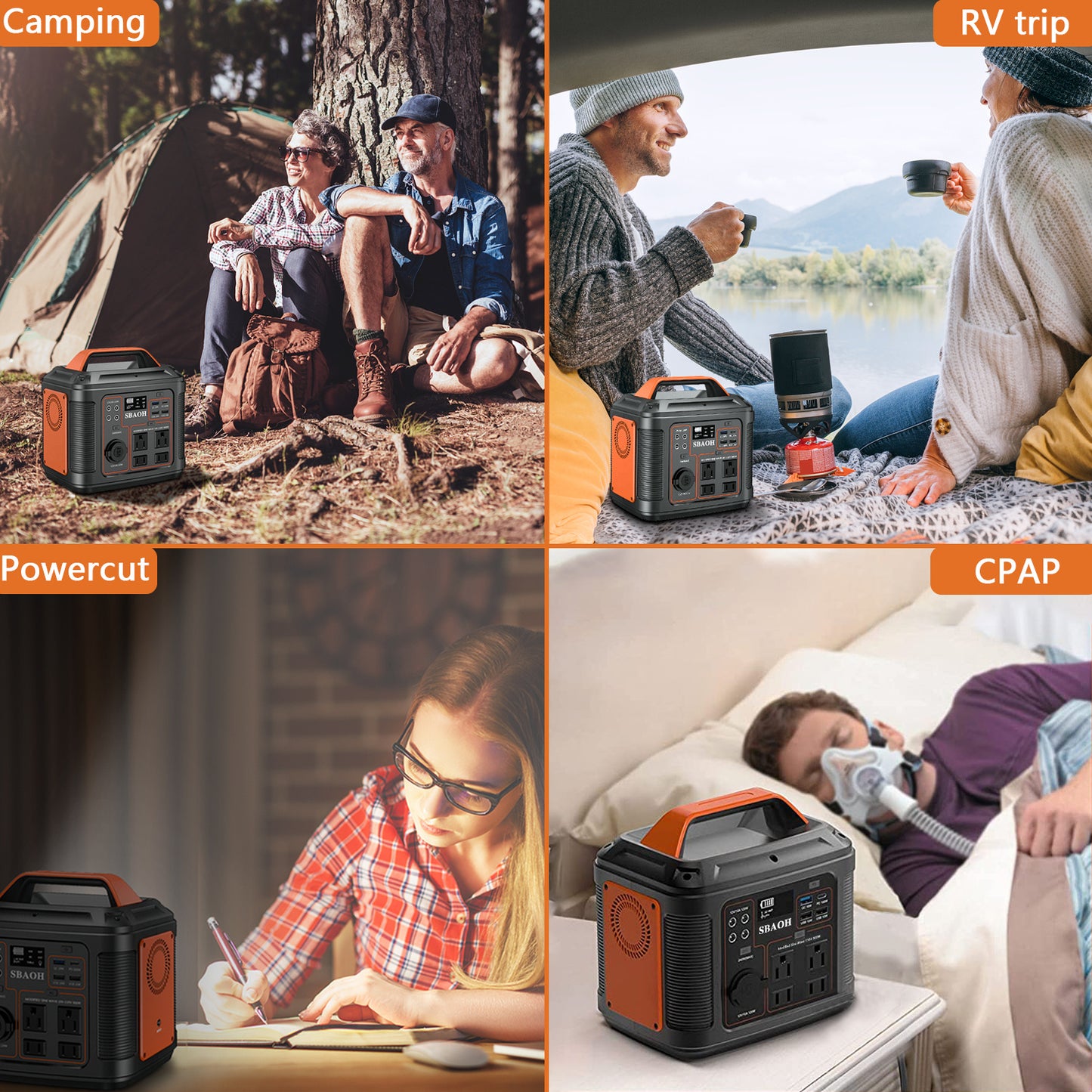 US Plug Portable Power Station P302,300W 296Wh Backup Lithium Battery, Solar Generator for Home and Outdoor Emergency Power Supply, Solar Panel Is Not Included