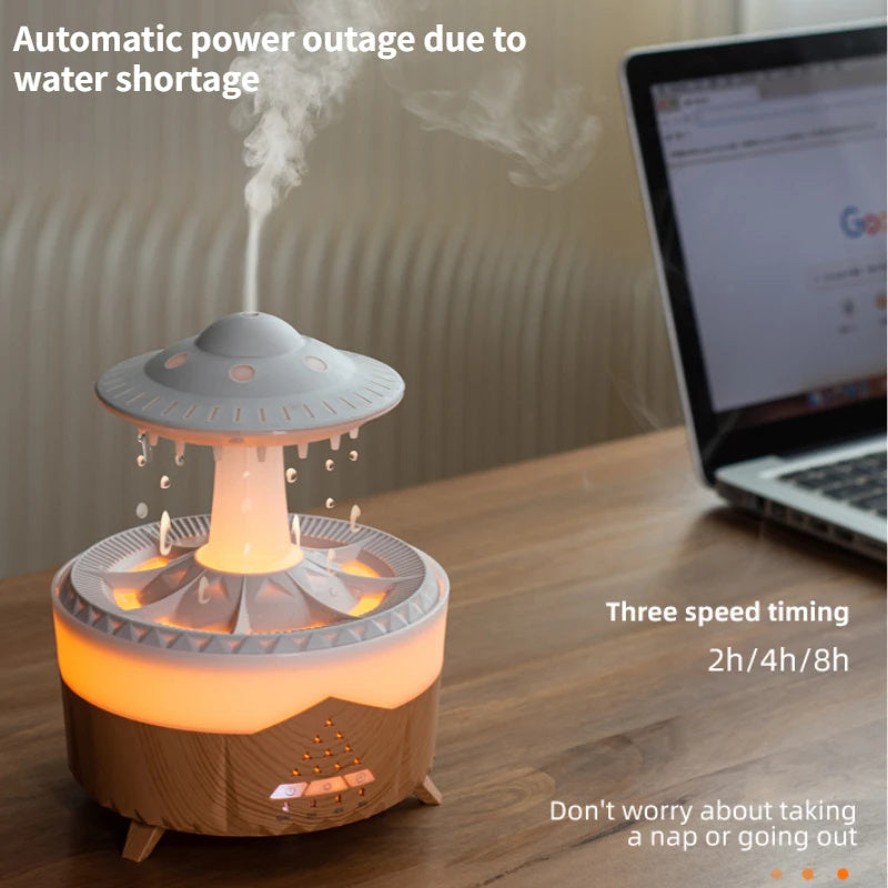 Raindrop Humidifier Water Drop Air Humidifier USB Aromatherapy