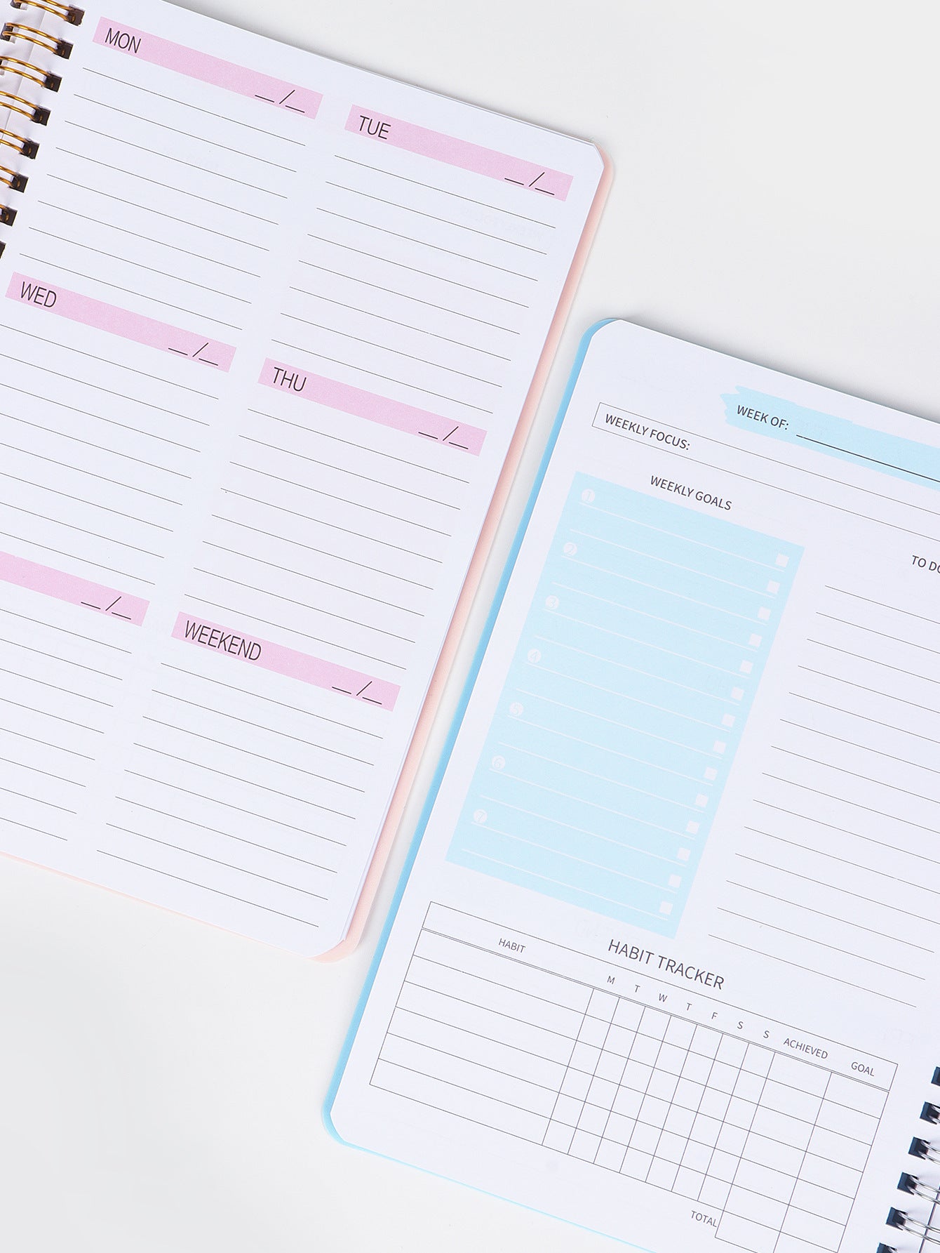 Self-filled Schedule Notebook