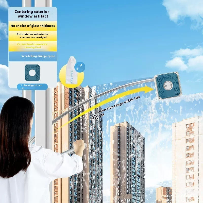 Double-Sided Magnetic Glass Cleaner