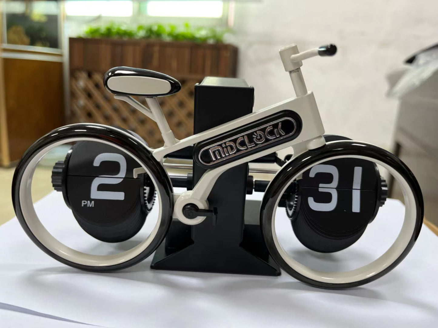 Bicycle Flip Clock Household Desk Decorative Seat Clock