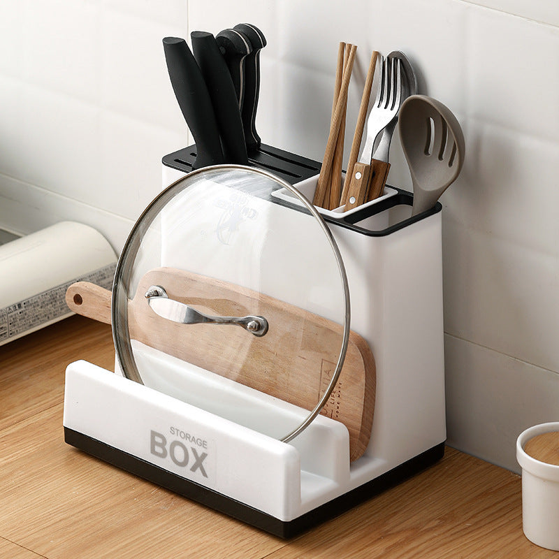 Storage Holders Kitchen Knife Plastic Storages Racks for Kitchen Convenience Cabinet