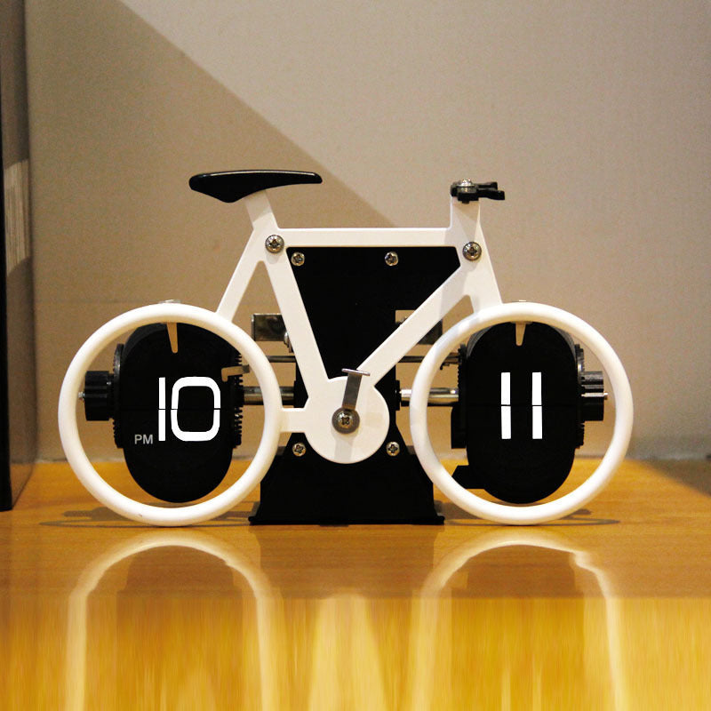 Bicycle Flip Clock Household Desk Decorative Seat Clock