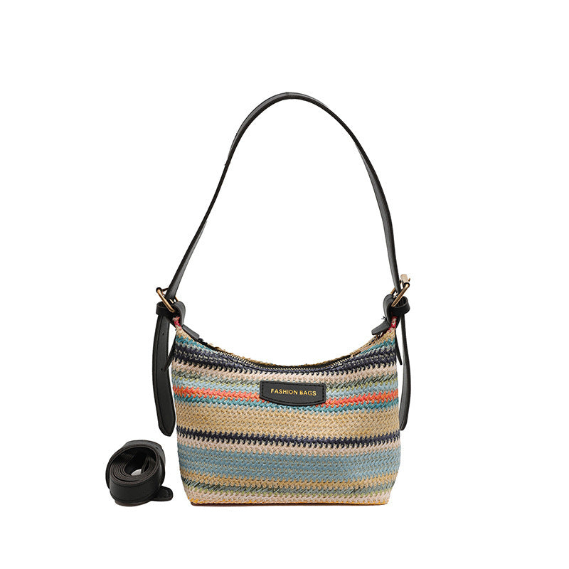 Fashion Color Contrast Women Bag Women's Simple Shoulder Bag