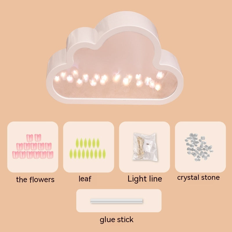 Cloud Tulip Mirror Night Light