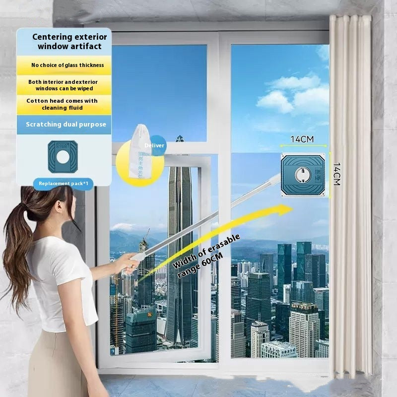 Double-Sided Magnetic Glass Cleaner