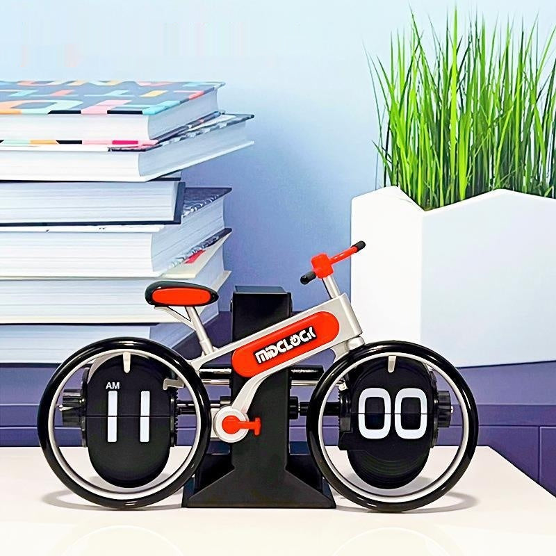 Bicycle Flip Clock Household Desk Decorative Seat Clock