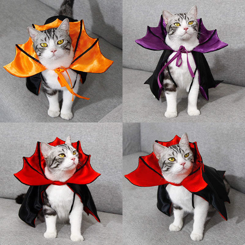 Halloween Cape Pet Dog Bat Shape-change Outfit Funny Clothes Holiday Costume Cat Clothes Cross-border Supplies