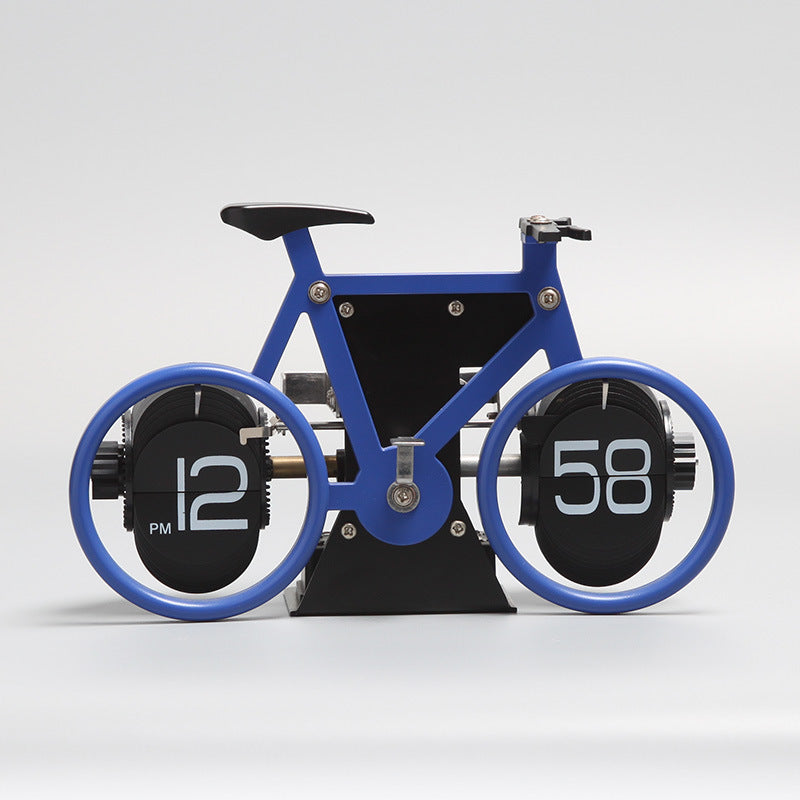Bicycle Flip Clock Household Desk Decorative Seat Clock