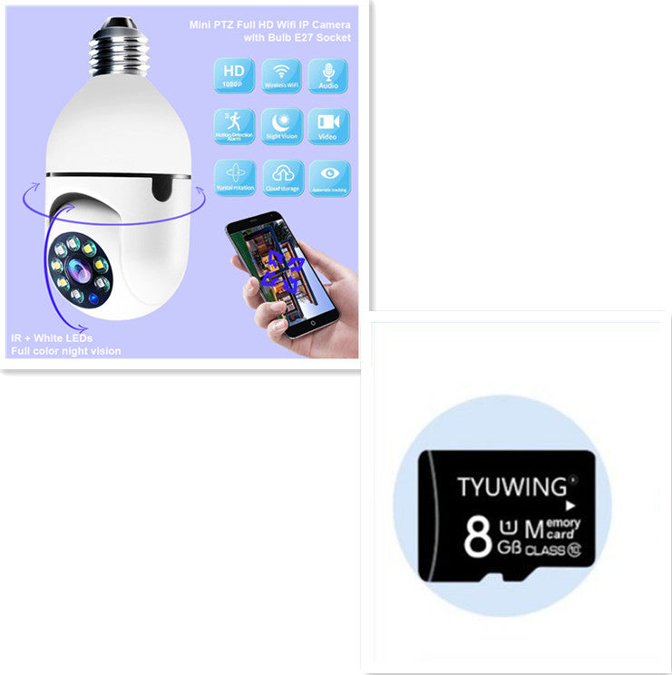 Wi-Fi CAMERA 1080P Bulb 4X Zoom Camera E27 Home 5GWiFi Alarm Monitor