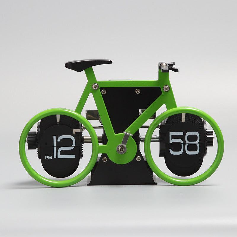 Bicycle Flip Clock Household Desk Decorative Seat Clock