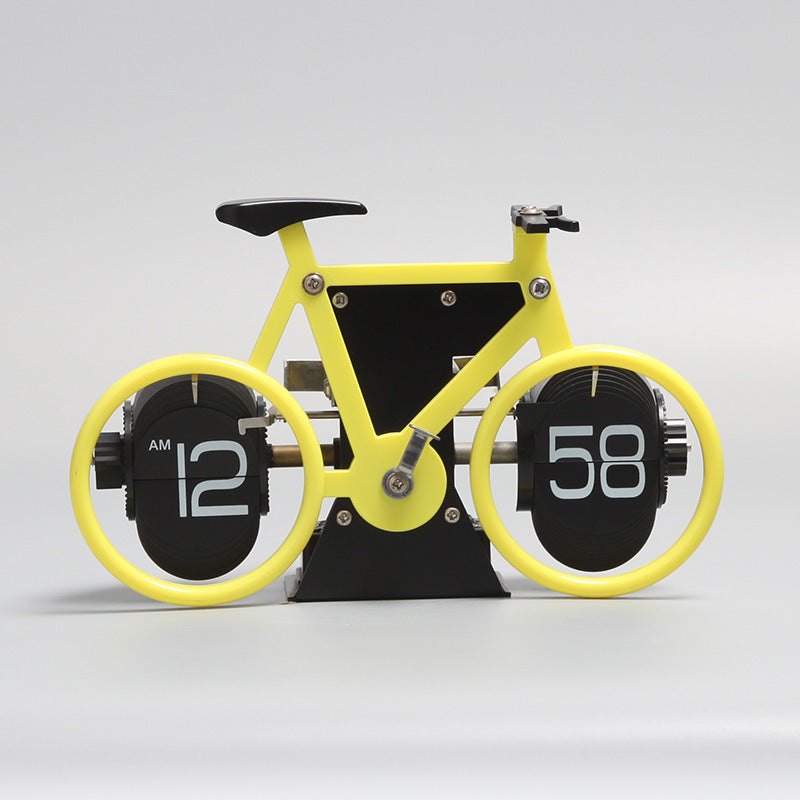 Bicycle Flip Clock Household Desk Decorative Seat Clock