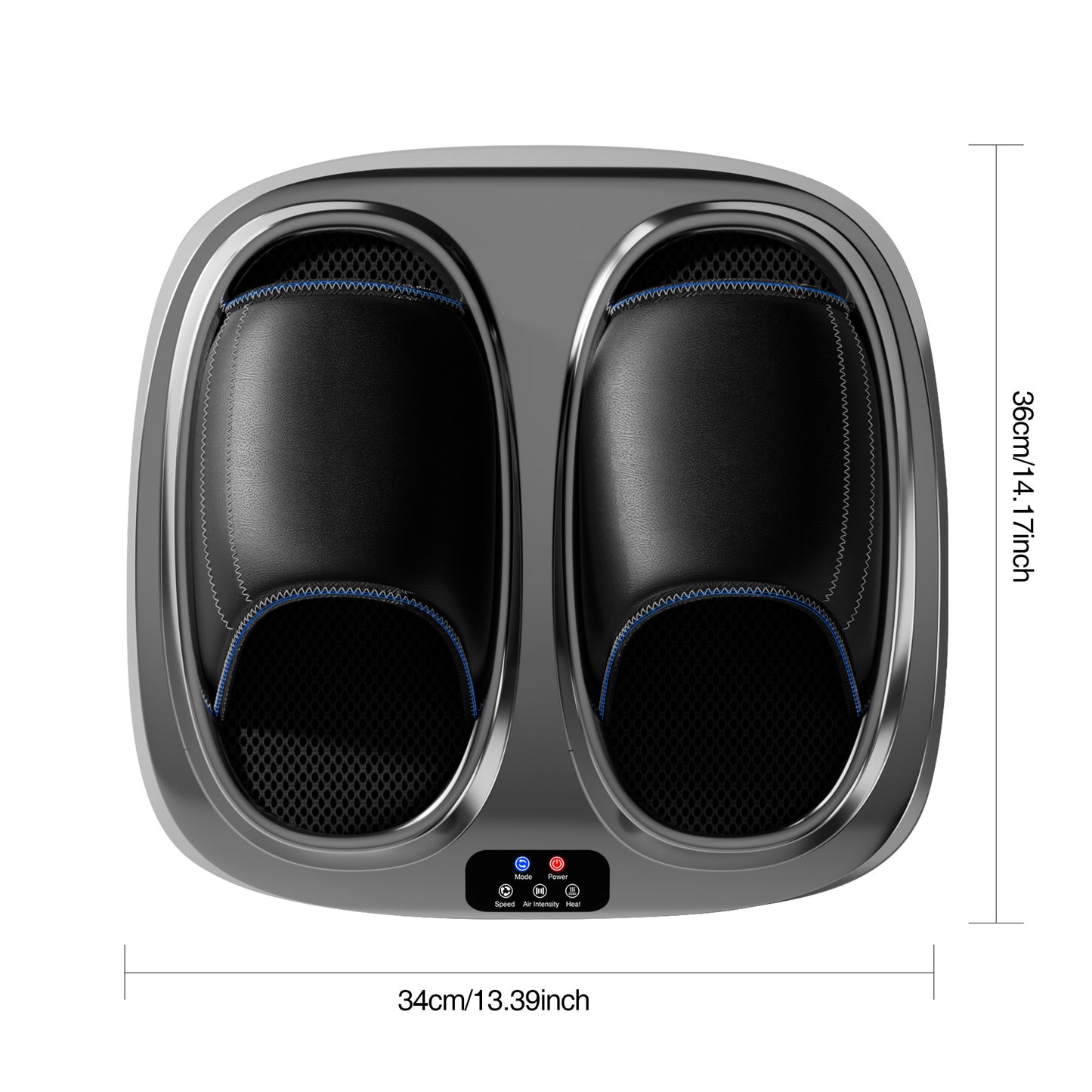 Hot Foot Massager Air Compression Foot Massager Deep Kneading Roll Precise Massage and Heating Function