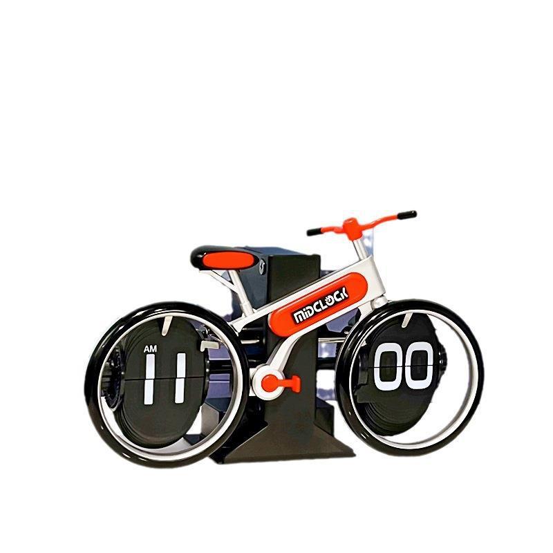 Bicycle Flip Clock Household Desk Decorative Seat Clock
