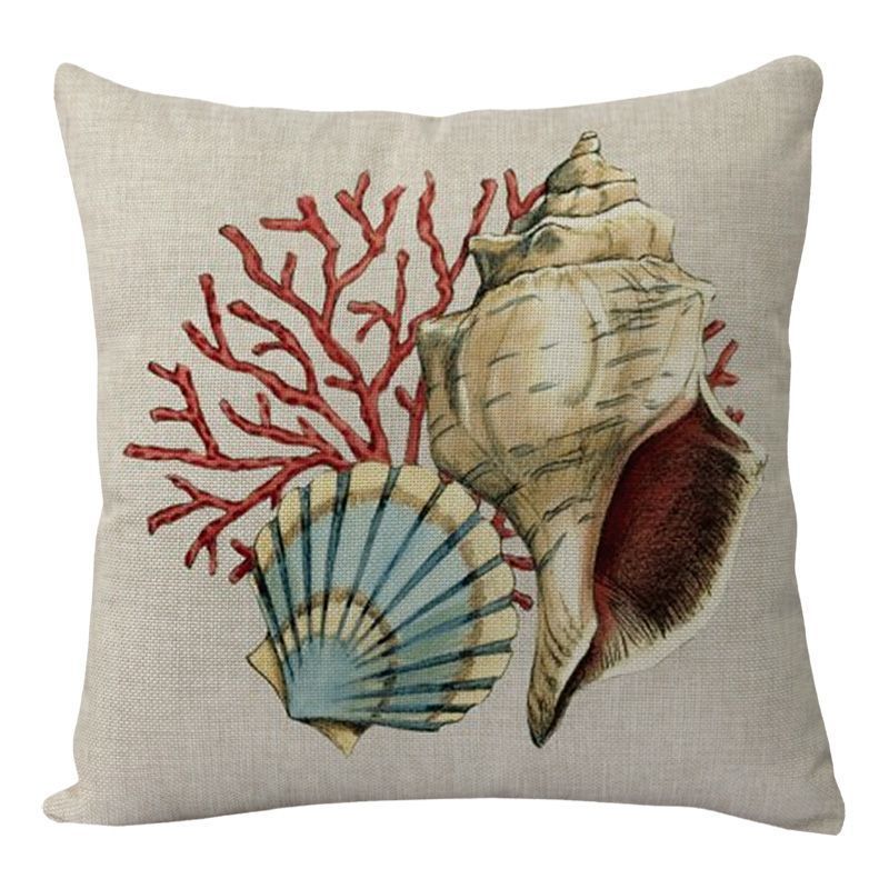 Cushion Covers Sea Turtle Printed Throw Pillowcases For Home Decor Sofa Chair Seat