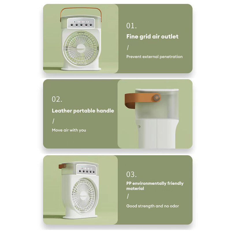 BritChill 7-Color USB Air Cooler & Humidifier