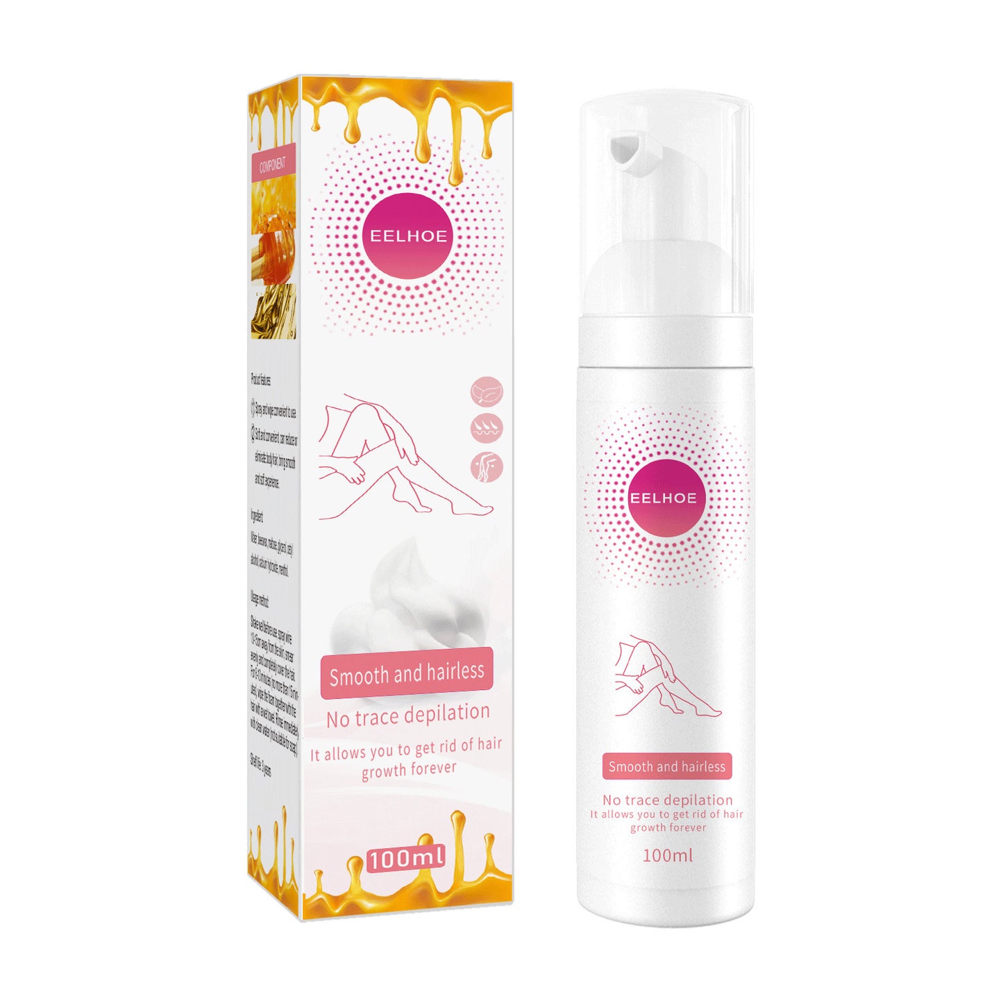 Hair Removal Spray Depilatory Armpit Hair And Legs Hair Foam Mousse And Removal Is Gentle Hair Cream Spray Non-irritating