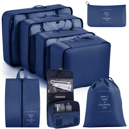 Storage Organizing Eight-piece Set Bag