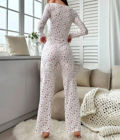 Floral Print Ladies Pajamas