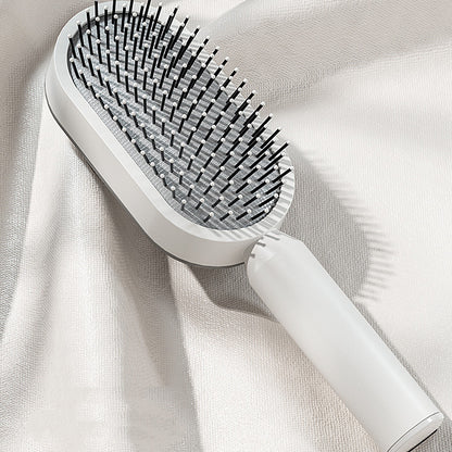 Self-Cleaning Hairbrush For Women One-key Cleaning Hair Loss Airbag Massage Scalp Comb Anti-Static Hairbrush