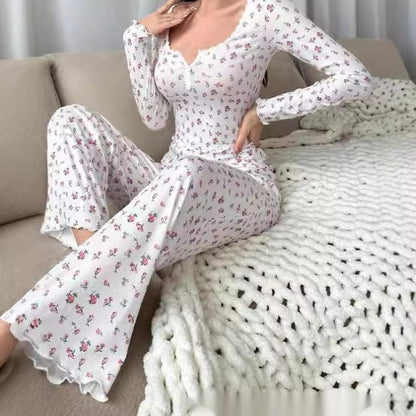 Floral Print Ladies Pajamas