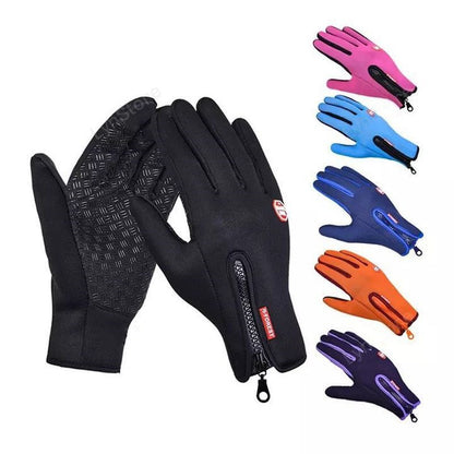 Touchscreen Waterproof Winter Sports Gloves with Fleece