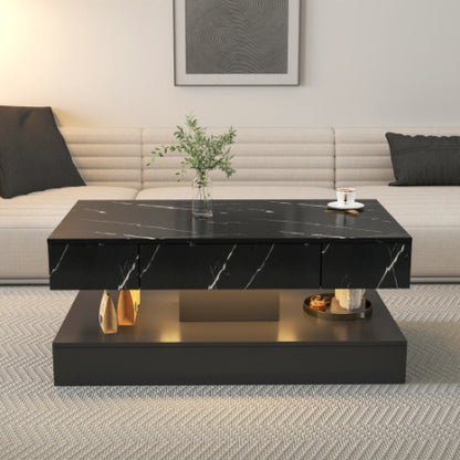 Modern Coffee Table for Living Room, Living Room Tables, Large Living Room Furniture, LED Lights