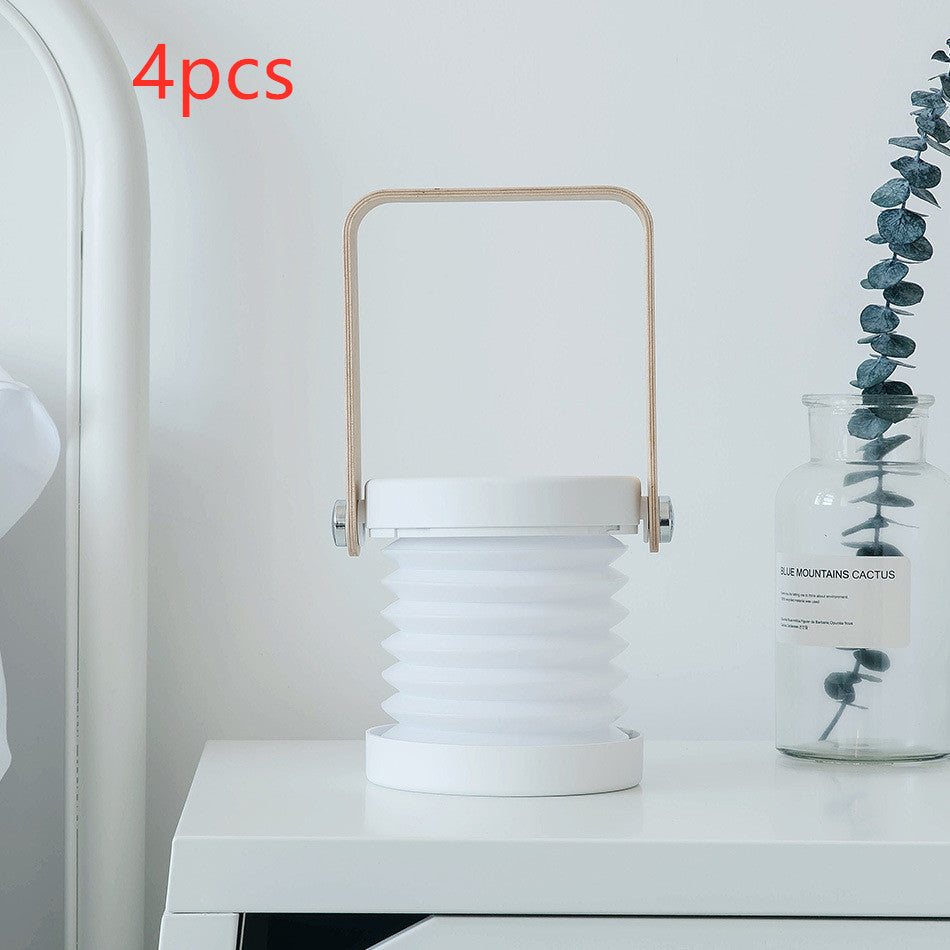 Foldable Touch Dimmable Reading LED Night Light Portable Lantern Lamp USB Rechargeable for Home Decor