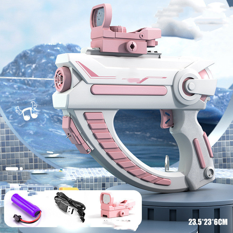 Space Water Gun Electric Automatic Water Absorption Water Fights Toy Outdoor Beach Swimming Pool Bath Toys for Children Kid Gift