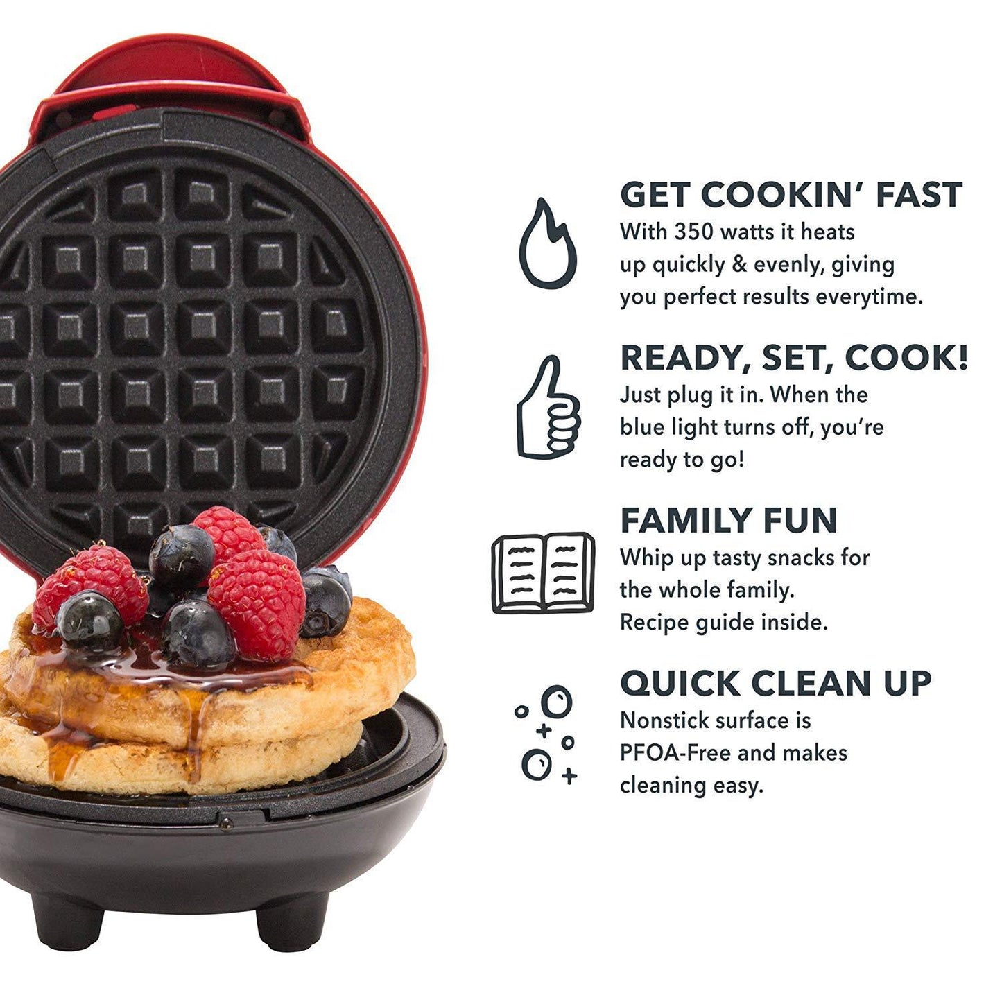 Mini Waffle Maker Household Baking Machine Cake Maker