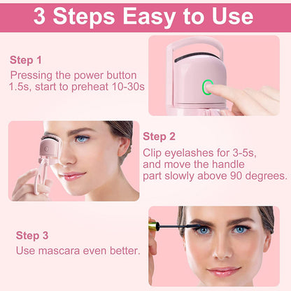 Portable Electric Heated Eyelash Curler