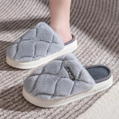 Plush Slippers Winter for Women Indoor Floor