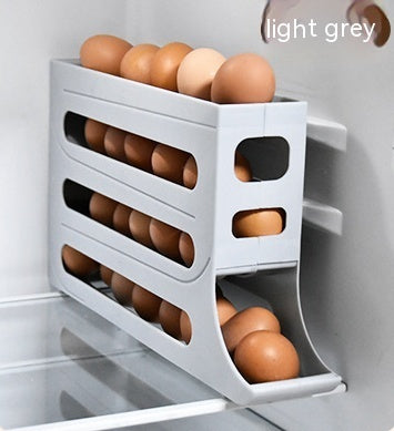 Refrigerator 4-Layer Automatic Egg Roller Sliding Egg Tray