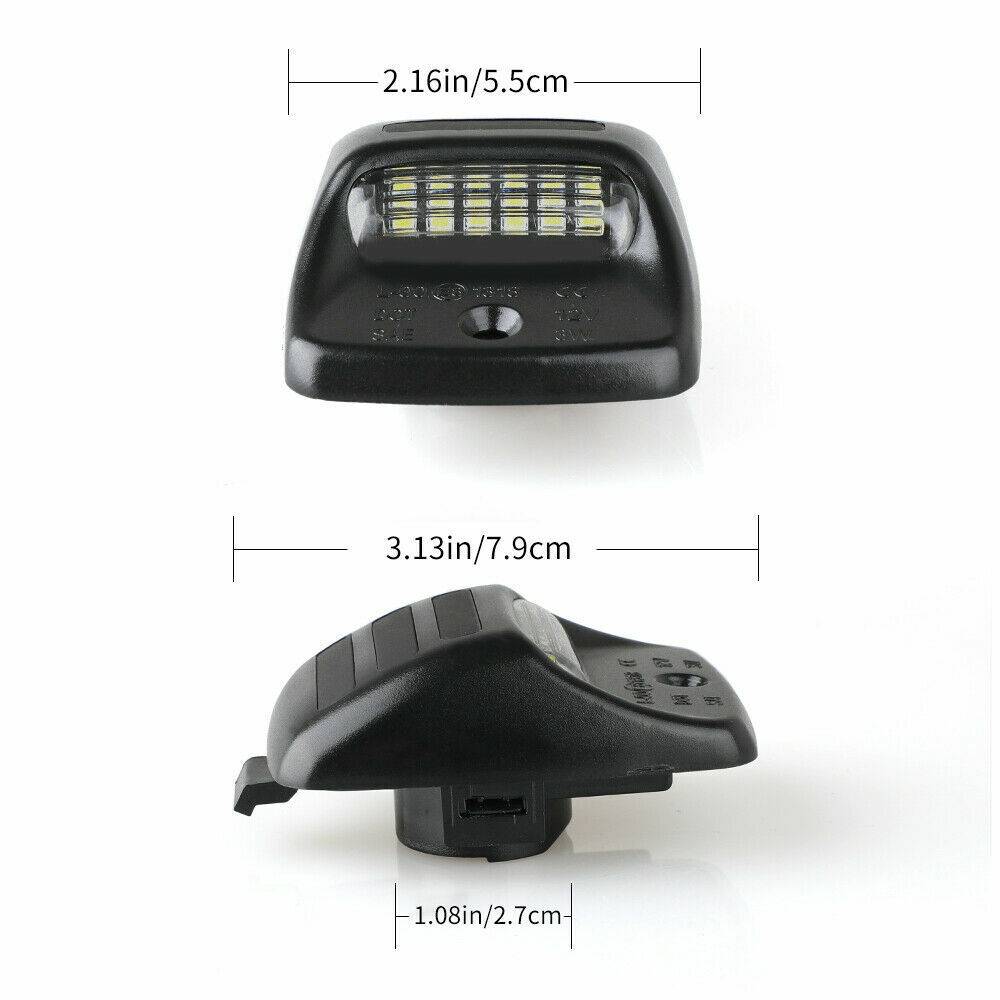 2x RED OLED TUBE LED License Plate Light Lamp For 2005-15 Tacoma Tundra