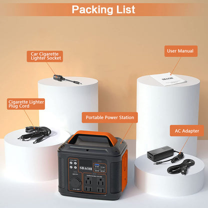 US Plug Portable Power Station P302,300W 296Wh Backup Lithium Battery, Solar Generator for Home and Outdoor Emergency Power Supply, Solar Panel Is Not Included