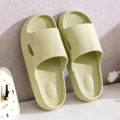 Solid Color Thick Bottom Non-slip Flo Home Slippers