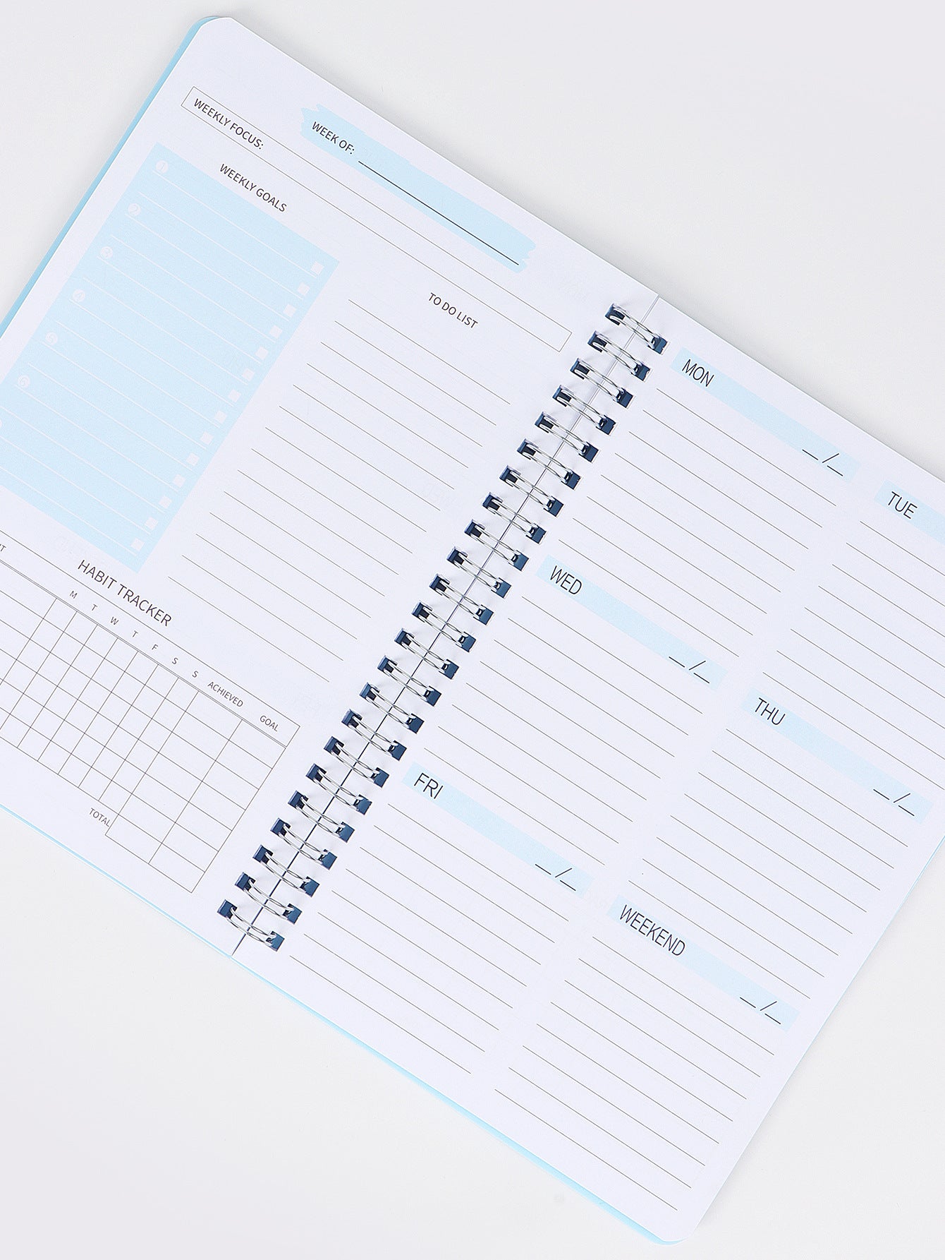 Self-filled Schedule Notebook