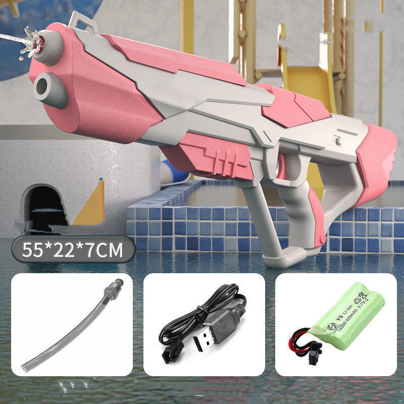 Space Water Gun Electric Automatic Water Absorption Water Fights Toy Outdoor Beach Swimming Pool Bath Toys for Children Kid Gift
