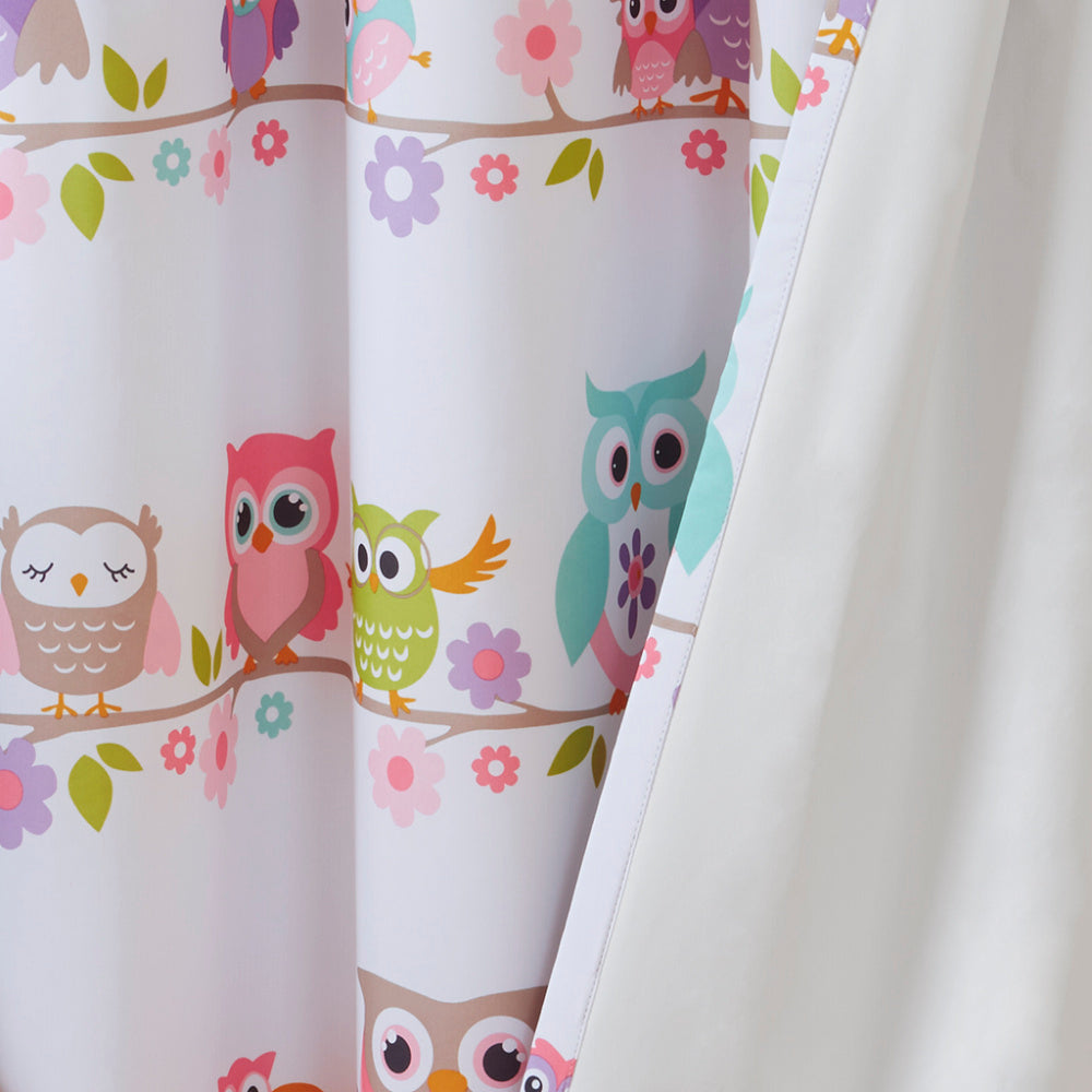 Owl Printed Blackout Curtain Panel(Only 1 Pc Panel)