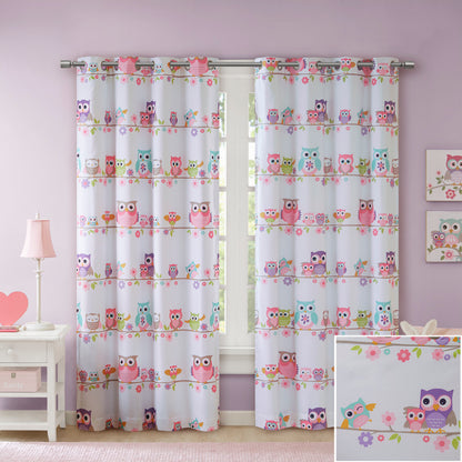 Owl Printed Blackout Curtain Panel(Only 1 Pc Panel)