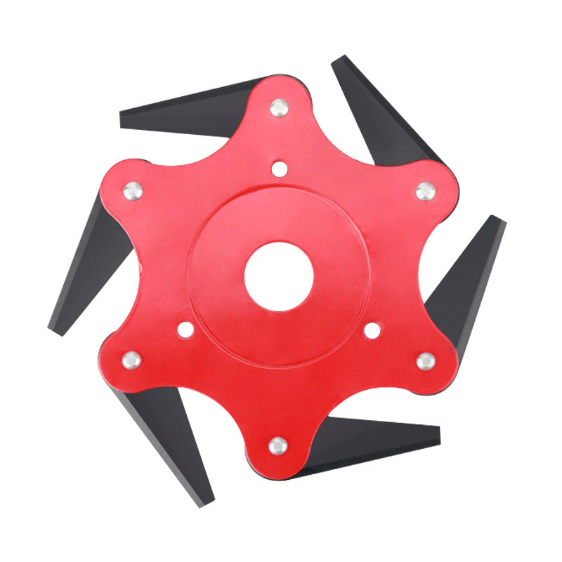 Six-leaf Cutter Head Grass Head Cross-border Special For Lawn Mower Accessories Brush Cutter Blade Universal Weeding Grass Knife