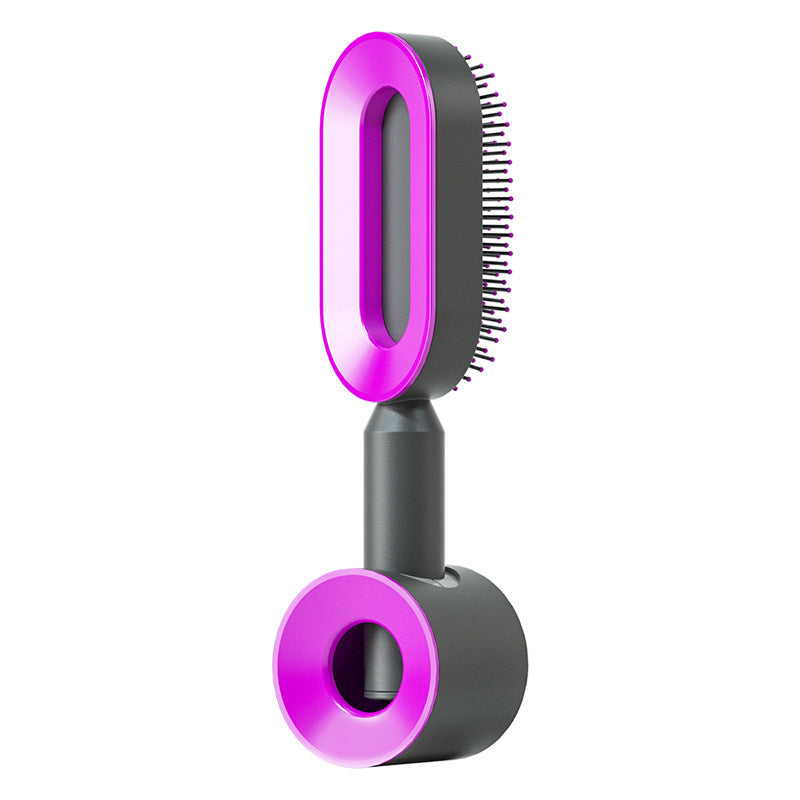 Self-Cleaning Hairbrush For Women One-key Cleaning Hair Loss Airbag Massage Scalp Comb Anti-Static Hairbrush