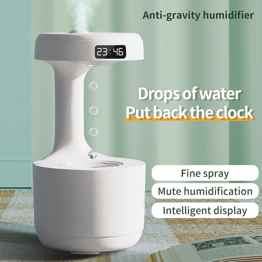 Anti-Gravity Humidifier With Clock