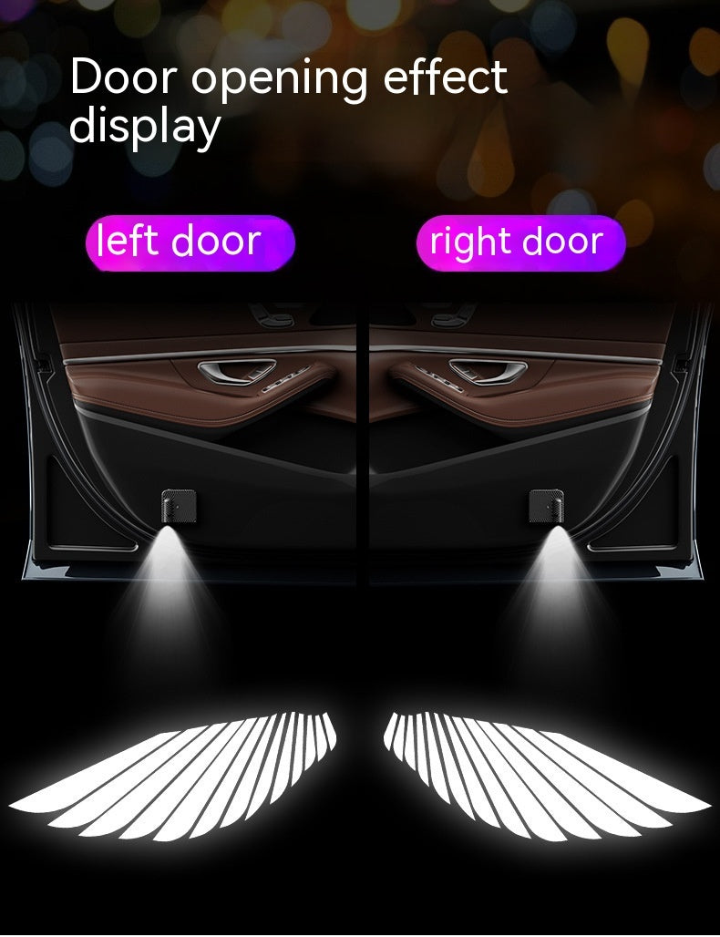 Door Sill Light Car Angle Wings LED
