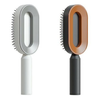 Self-Cleaning Hairbrush For Women One-key Cleaning Hair Loss Airbag Massage Scalp Comb Anti-Static Hairbrush