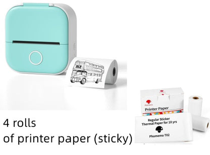 Portable Mini Thermal Label Printer | Bluetooth Price Tag & Photo Printer