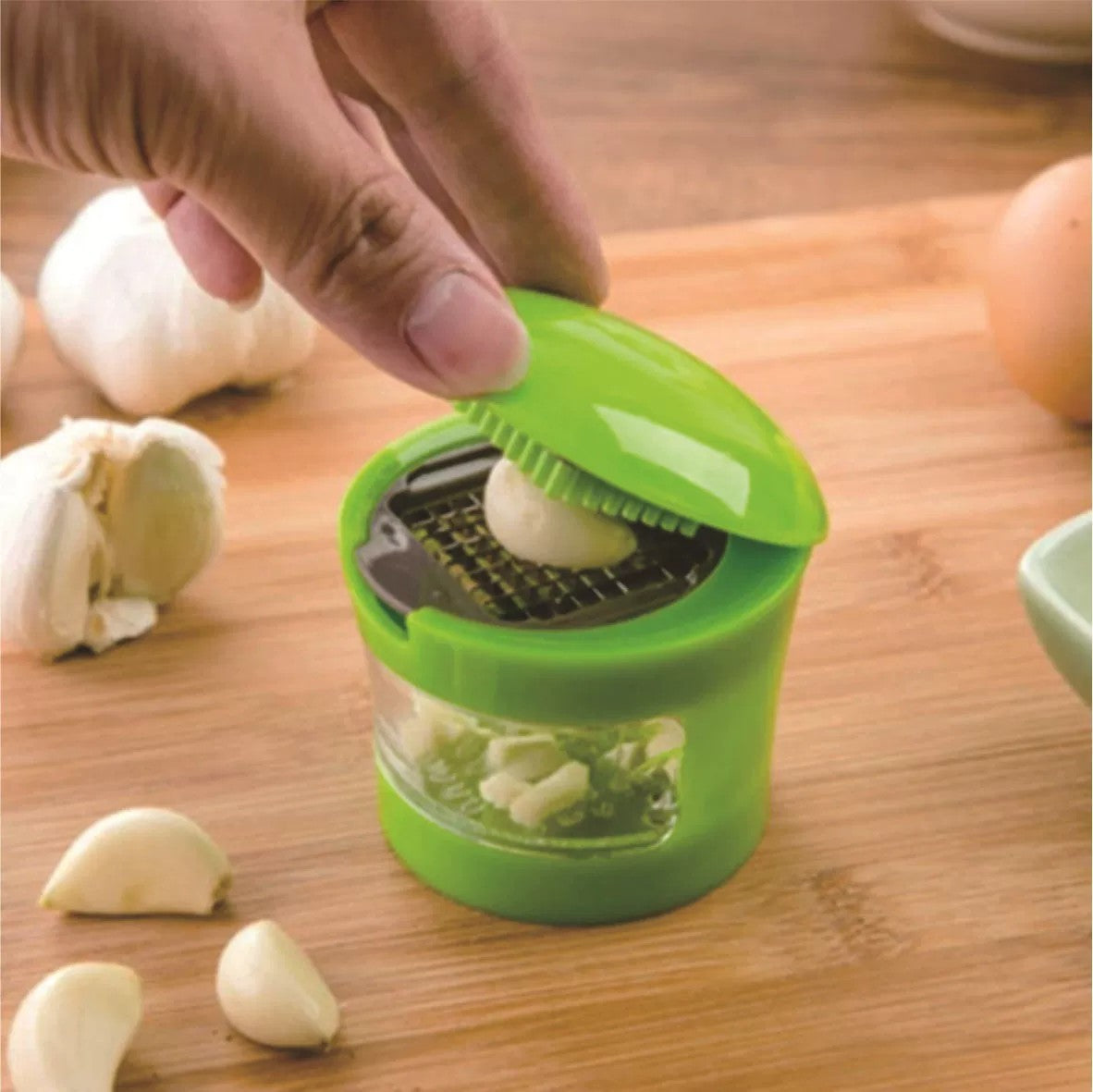 1pc Premium Stainless Steel Multifunctional Garlic Presser